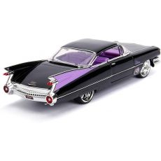 ماشین فلزی کادیلاک مدل 1959 Cadillac Coupe Deville و فیگور فلزی CatWoman با مقیاس 1:24, image 3
