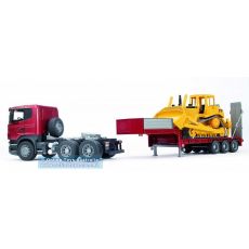 تریلی Scania به همراه بولدوزر CAT برودر Bruder, image 3