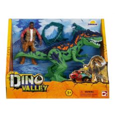 ست بازی شکارچیان دایناسور Dino Valley مدل Ranger and Dinosaur, تنوع: 542015-Dinosaur Set Green, image 