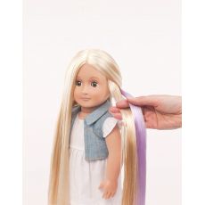 عروسک 46 سانتی OG گیسو با رشدمو مدل Phoebe با جلیقه آبی, image 2