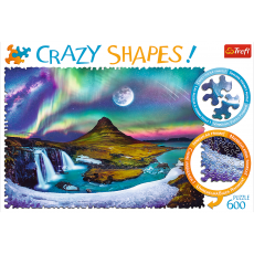 پازل 600 تکه ترفل مدل شفق در سرزمین یخی سری Crazy Shapes, image 2