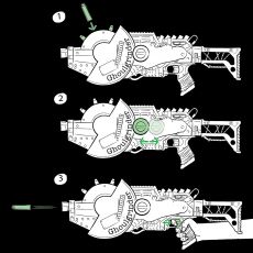 تفنگ نرف Nerf مدل Ghoulgrinder Blaster, image 11