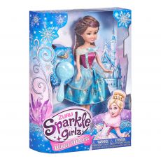 عروسک 26 سانتی پرنسس برفی Sparkle Girlz مدل Winter Princess (با دامن  آبی), image 4