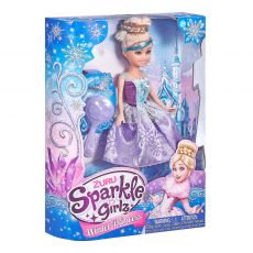 عروسک 26 سانتی پرنسس برفی Sparkle Girlz مدل Winter Princess (با دامن بنفش), image 3