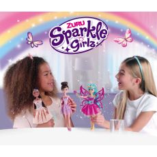 عروسک قیفی پری Sparkle Girlz مدل Floral Fairy (با بال بنفش), image 4