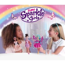 عروسک قیفی یونیکورن Sparkle Girlz مدل Rainbow Unicorn (با موی بنفش), image 3