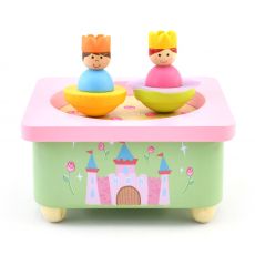 جعبه موزیکال چوبی پیکاردو مدل پرنسس و شاهزاده, image 