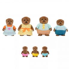 خانواده 7 نفری سگ های Li'l Woodzeez مدل  Wagadoodle, image 4
