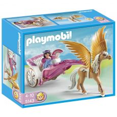 پلی موبیل شاهزاده و سورتمه‌ی اسب بالدار (playmobil), image 