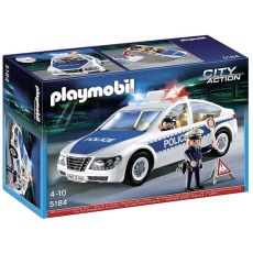 پلی موبیل ماشین پلیس با چراغ هشدار (playmobil), image 