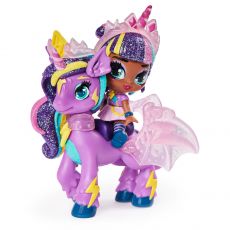 عروسک هچیمال پیکسی رایدر سورپرایز Hatchimals Pixies سری Riders مدل قلب بنفش و بال آبی, image 6