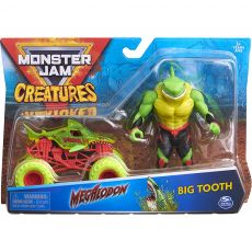 ست ماشین و فیگور Monster Jam سری Creatures با مقیاس 1:64 مدل Big Tooth (سبز), تنوع: 6055107-Creatures Green, image 