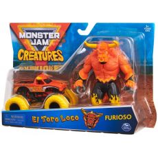 ست ماشین و فیگور Monster Jam سری Creatures با مقیاس 1:64 مدل Ei Toro Loco, تنوع: 6055107-Creatures, image 5