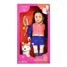 عروسک 46 سانتی OG مدل Leslie با سگ هاسکی, image 3