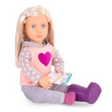عروسک 46 سانتی دلوکس OG مدل Martha با چوب زیر بغل و کتاب, image 5