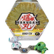 جعبه فلزی Baku-Tin با 2 باکوگان شانسی Bakugan طلایی, image 