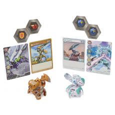 جعبه فلزی Baku-Tin با 2 باکوگان شانسی Bakugan آبی, image 3