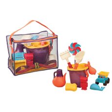 کیف و وسایل شن بازی تابستانی B. Toys مدل بنفش, image 