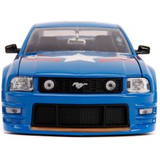 ماشین فلزی فورد مدل Mustang GT به همراه فیگور کاپیتان آمریکا با مقیاس 1:24, image 8