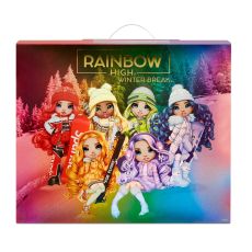 عروسک رنگین کمانی Rainbow High سری 1 تعطیلات زمستانی مدل Violet Willow, image 7
