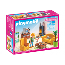 پلی موبیل اتاق نشیمن همراه با بخاری (playmobil), image 