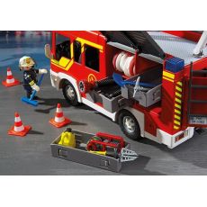 پلی موبیل ماشین آتش‌نشانی با افکت نور و صدا (playmobil), image 6