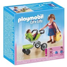پلی موبیل مادر و کالسکه‌ی نوزاد (playmobil), image 