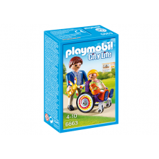 پلی موبیل کودک با ویلچیر(playmobil), image 