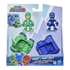 پک 2 تایی فیگور و ماشین گکو و نینجای شب گروه شب نقاب PJ Masks, تنوع: F2841-Gekko, image 4