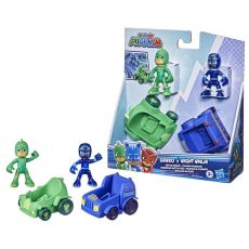 پک 2 تایی فیگور و ماشین گکو و نینجای شب گروه شب نقاب PJ Masks, تنوع: F2841-Gekko, image 