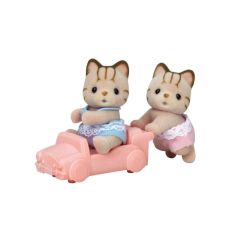 پیشی دوقلوها به همراه ماشین کودک Sylvanian Families, image 3