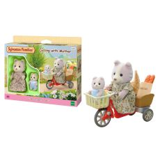 ست مادر و فرزند به همراه سه چرخه عروسک های Sylvanian Families, image 