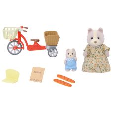 ست مادر و فرزند به همراه سه چرخه عروسک های Sylvanian Families, image 5