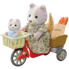 ست مادر و فرزند به همراه سه چرخه عروسک های Sylvanian Families, image 4