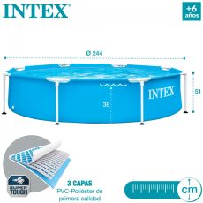 استخر بزرگ اینتکس Intex مدل Metal Frame, image 3
