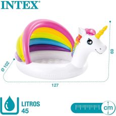 استخر بادی کودک سایبان دار اینتکس Intex مدل یونیکورن, image 3