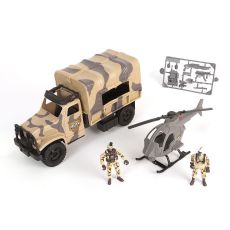 ست بازی کامیون و هلیکوپتر سربازهای Soldier Force مدل Trooper Truck, image 2