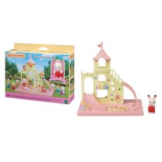 زمین بازی مدرسه به همراه عروسک خرگوش Sylvanian Families, image 