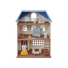 خانه 3 طبقه Blue Terrace همراه با عروسک مادر و فرزند Sylvanian Families, image 4