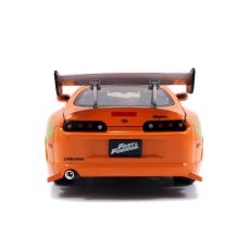 ماشین فلزی نارنجی تویوتا Fast & Furious مدل Supra با مقیاس 1:24, image 6