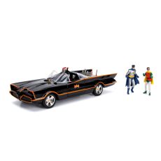 ماشین کلاسیک Batmobile و فیگورهای فلزی رابین و بتمن با مقیاس 1:18, image 7