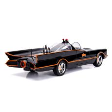 ماشین کلاسیک Batmobile و فیگورهای فلزی رابین و بتمن با مقیاس 1:18 به همراه افکت نوری, image 13