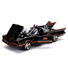 ماشین کلاسیک Batmobile و فیگورهای فلزی رابین و بتمن با مقیاس 1:18, image 2