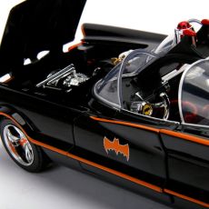 ماشین کلاسیک Batmobile و فیگورهای فلزی رابین و بتمن با مقیاس 1:18, image 3