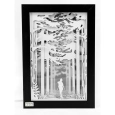 تابلو نورانی دختری در جنگل, image 3