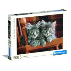 پازل 500 تکه کلمنتونی مدل بچه گربه های دوست داشتنی, image 