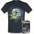 تی شرت فانکو پاپ تی مشکی مندلورین و بیبی یودا سایز (M) همراه با جعبه, سایز: Medium, image 