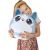 عروسک 30 سانتی هاپو اسکوییشی Coco Surprise مدل Hyper The Husky, تنوع: 9616-Hype, image 