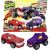 پک دوتایی ماشین های فشاری گو جیت زو Goo Jit Zu سری Goo Mobiles مدل Treadz Shredz و Brawlin Blazagon, تنوع: 42675-Smash Pack, image 