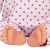 عروسک نوزاد 35 سانتی LullaBaby با لباس یاسی خال خالی, image 8